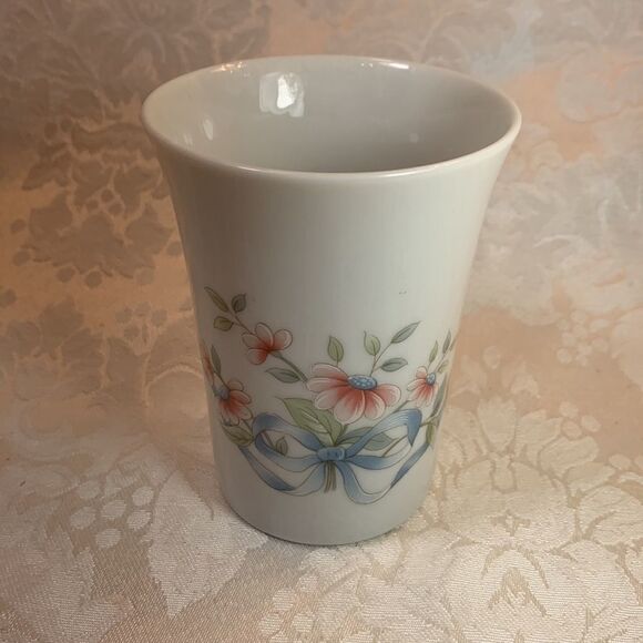 Princess House Exclusive Handcrafted In Porcelain 16 Oz Bath Jar 8 Oz Tumbler - Picture 10 of 13